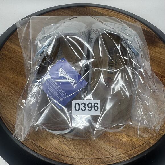 Birkenstock Arizona Gator Gleam Silver Slides Narrow Size 38 Women's 7 - Picture 8 of 8